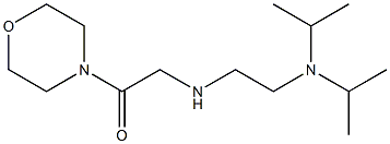 2-({2-[bis(propan-2-yl)amino]ethyl}amino)-1-(morpholin-4-yl)ethan-1-one 结构式