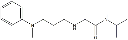 2-({3-[methyl(phenyl)amino]propyl}amino)-N-(propan-2-yl)acetamide 结构式