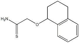 2-(1,2,3,4-tetrahydronaphthalen-1-yloxy)ethanethioamide 结构式