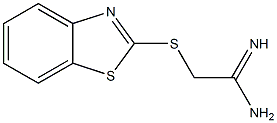 2-(1,3-benzothiazol-2-ylsulfanyl)ethanimidamide 结构式