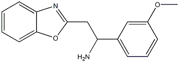 2-(1,3-benzoxazol-2-yl)-1-(3-methoxyphenyl)ethan-1-amine 结构式