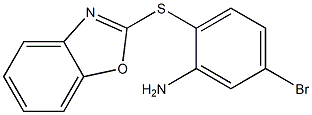 2-(1,3-benzoxazol-2-ylsulfanyl)-5-bromoaniline 结构式