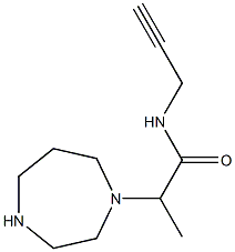 2-(1,4-diazepan-1-yl)-N-(prop-2-yn-1-yl)propanamide 结构式