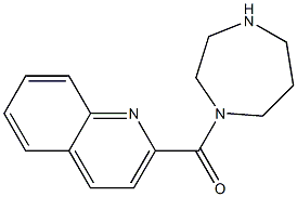 2-(1,4-diazepan-1-ylcarbonyl)quinoline 结构式