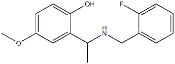 2-(1-{[(2-fluorophenyl)methyl]amino}ethyl)-4-methoxyphenol 结构式