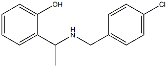 2-(1-{[(4-chlorophenyl)methyl]amino}ethyl)phenol 结构式