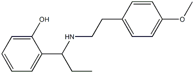 2-(1-{[2-(4-methoxyphenyl)ethyl]amino}propyl)phenol 结构式