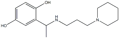 2-(1-{[3-(piperidin-1-yl)propyl]amino}ethyl)benzene-1,4-diol 结构式