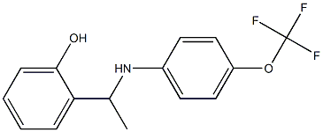 2-(1-{[4-(trifluoromethoxy)phenyl]amino}ethyl)phenol 结构式