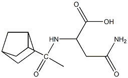 2-(1-{bicyclo[2.2.1]heptan-2-yl}acetamido)-3-carbamoylpropanoic acid 结构式