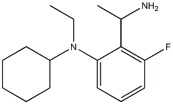 2-(1-aminoethyl)-N-cyclohexyl-N-ethyl-3-fluoroaniline 结构式