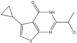 2-(1-chloroethyl)-5-cyclopropyl-3H,4H-thieno[2,3-d]pyrimidin-4-one 结构式