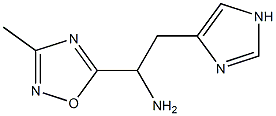 2-(1H-imidazol-4-yl)-1-(3-methyl-1,2,4-oxadiazol-5-yl)ethan-1-amine 结构式