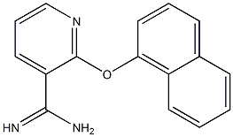 2-(1-naphthyloxy)pyridine-3-carboximidamide 结构式