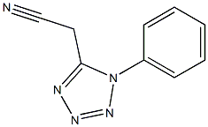 2-(1-phenyl-1H-1,2,3,4-tetrazol-5-yl)acetonitrile 结构式