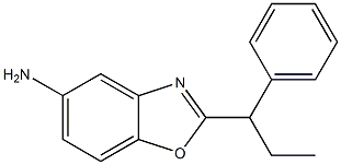 2-(1-phenylpropyl)-1,3-benzoxazol-5-amine 结构式