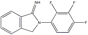 2-(2,3,4-trifluorophenyl)-2,3-dihydro-1H-isoindol-1-imine 结构式