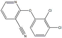 2-(2,3-dichlorophenoxy)nicotinonitrile 结构式