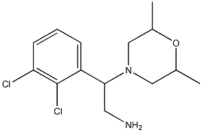 2-(2,3-dichlorophenyl)-2-(2,6-dimethylmorpholin-4-yl)ethan-1-amine 结构式