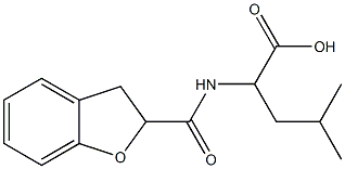 2-(2,3-dihydro-1-benzofuran-2-ylformamido)-4-methylpentanoic acid 结构式