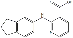 2-(2,3-dihydro-1H-inden-5-ylamino)pyridine-3-carboxylic acid 结构式