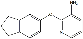 2-(2,3-dihydro-1H-inden-5-yloxy)pyridin-3-amine 结构式