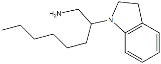 2-(2,3-dihydro-1H-indol-1-yl)octan-1-amine 结构式