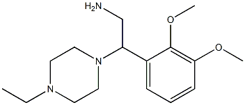 2-(2,3-dimethoxyphenyl)-2-(4-ethylpiperazin-1-yl)ethanamine 结构式