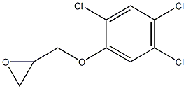 2-(2,4,5-trichlorophenoxymethyl)oxirane 结构式