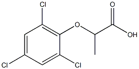2-(2,4,6-trichlorophenoxy)propanoic acid 结构式