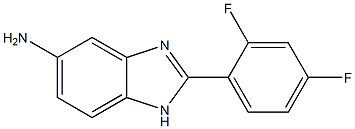 2-(2,4-difluorophenyl)-1H-benzimidazol-5-amine 结构式