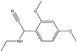 2-(2,4-dimethoxyphenyl)-2-(ethylamino)acetonitrile 结构式