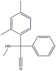 2-(2,4-dimethylphenyl)-2-(methylamino)-2-phenylacetonitrile 结构式