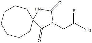 2-(2,4-dioxo-1,3-diazaspiro[4.7]dodec-3-yl)ethanethioamide 结构式