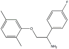 2-(2,5-dimethylphenoxy)-1-(4-fluorophenyl)ethanamine 结构式
