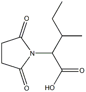 2-(2,5-dioxopyrrolidin-1-yl)-3-methylpentanoic acid 结构式