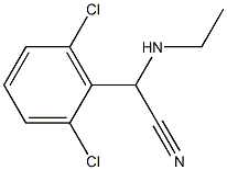 2-(2,6-dichlorophenyl)-2-(ethylamino)acetonitrile 结构式