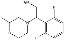 2-(2,6-difluorophenyl)-2-(2-methylmorpholin-4-yl)ethanamine 结构式