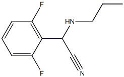 2-(2,6-difluorophenyl)-2-(propylamino)acetonitrile 结构式