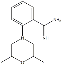 2-(2,6-dimethylmorpholin-4-yl)benzene-1-carboximidamide 结构式