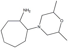 2-(2,6-dimethylmorpholin-4-yl)cycloheptanamine 结构式