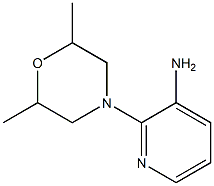 2-(2,6-dimethylmorpholin-4-yl)pyridin-3-amine 结构式