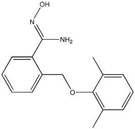 2-(2,6-dimethylphenoxymethyl)-N'-hydroxybenzene-1-carboximidamide 结构式