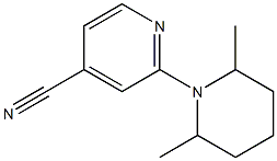 2-(2,6-dimethylpiperidin-1-yl)isonicotinonitrile 结构式