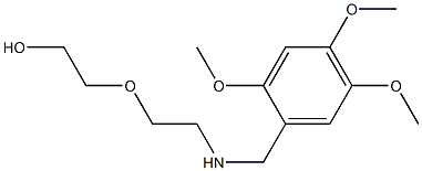 2-(2-{[(2,4,5-trimethoxyphenyl)methyl]amino}ethoxy)ethan-1-ol 结构式