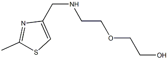 2-(2-{[(2-methyl-1,3-thiazol-4-yl)methyl]amino}ethoxy)ethan-1-ol 结构式