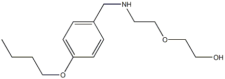 2-(2-{[(4-butoxyphenyl)methyl]amino}ethoxy)ethan-1-ol 结构式