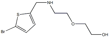 2-(2-{[(5-bromothiophen-2-yl)methyl]amino}ethoxy)ethan-1-ol 结构式