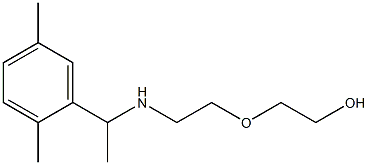 2-(2-{[1-(2,5-dimethylphenyl)ethyl]amino}ethoxy)ethan-1-ol 结构式