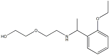 2-(2-{[1-(2-ethoxyphenyl)ethyl]amino}ethoxy)ethan-1-ol 结构式